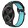 Per Garmin VivoMove Style 20mm Cinturino in silicone sportivo traforato traspirante (nero + blu)