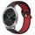 Per Garmin VivoMove Luxe 20mm Cinturino sportivo in silicone traspirante traforato (nero + rosso)