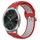 Per Garmin VivoMove Luxe 20mm Cinturino in silicone sportivo traforato traspirante (rosso + grigio) Per Garmin VivoMove Luxe 20mm Cinturino in silicone sportivo traforato traspirante (rosso + grigio)