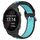 Per Garmin Forerunner 245 Music Cinturino per orologio sportivo in silicone traspirante perforato da 20 mm (nero + blu) Per Garmin Forerunner 245 Music Cinturino per orologio sportivo in silicone traspirante perforato da 20 mm (nero + blu)