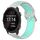 Per Garmin Forerunner 245 Music 20mm Cinturino sportivo in silicone traspirante traforato (grigio + anatra d'acqua) Per Garmin Forerunner 245 Music 20mm Cinturino sportivo in silicone traspirante traforato (grigio + anatra d'acqua)