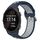 Per Garmin Forerunner 245 Music Cinturino sportivo in silicone traspirante perforato da 20 mm (blu notte + grigio) Per Garmin Forerunner 245 Music Cinturino sportivo in silicone traspirante perforato da 20 mm (blu notte + grigio)