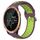 Per Garmin Forerunner 645 Cinturino sportivo in silicone traspirante traforato da 20 mm (viola + lime)