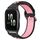 Per Garmin Forerunner Sq2 20mm Cinturino sportivo in silicone traspirante traforato (nero + rosa) Per Garmin Forerunner Sq2 20mm Cinturino sportivo in silicone traspirante traforato (nero + rosa)