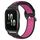Per Garmin Forerunner Sq2 20mm Cinturino in silicone sportivo traforato traspirante (nero + rosa rossa) Per Garmin Forerunner Sq2 20mm Cinturino in silicone sportivo traforato traspirante (nero + rosa rossa)