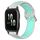 Per Garmin Forerunner Sq2 Cinturino sportivo in silicone traspirante traforato da 20 mm (grigio + anatra d'acqua) Per Garmin Forerunner Sq2 Cinturino sportivo in silicone traspirante traforato da 20 mm (grigio + anatra d'acqua)