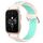 Per Garmin Forerunner Sq2 Music 20mm Cinturino in silicone sportivo traforato traspirante (rosa + anatra d'acqua) Per Garmin Forerunner Sq2 Music 20mm Cinturino in silicone sportivo traforato traspirante (rosa + anatra d'acqua)