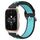 Per Garmin Forerunner Sq2 Music 20mm Cinturino in silicone sportivo traforato traspirante (nero + blu) Per Garmin Forerunner Sq2 Music 20mm Cinturino in silicone sportivo traforato traspirante (nero + blu)