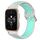 Per Garmin Forerunner Sq2 Music Cinturino sportivo in silicone traspirante perforato da 20 mm (grigio + anatra d'acqua) Per Garmin Forerunner Sq2 Music Cinturino sportivo in silicone traspirante perforato da 20 mm (grigio + anatra d'acqua)
