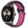 Per Huawei Watch Buds 22mm Cinturino in silicone sportivo traforato traspirante (nero + rosa rossa) Per Huawei Watch Buds 22mm Cinturino in silicone sportivo traforato traspirante (nero + rosa rossa)
