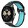Per Huawei Watch Buds 22mm Cinturino in silicone sportivo traspirante perforato (nero + blu) Per Huawei Watch Buds 22mm Cinturino in silicone sportivo traspirante perforato (nero + blu)