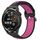 Per Huawei Watch GT Runner 22mm Cinturino in silicone sportivo traforato traspirante (nero + rosa rossa) Per Huawei Watch GT Runner 22mm Cinturino in silicone sportivo traforato traspirante (nero + rosa rossa)