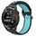 Per Huawei Watch GT Runner 22mm Cinturino in silicone sportivo traforato traspirante (nero + blu) Per Huawei Watch GT Runner 22mm Cinturino in silicone sportivo traforato traspirante (nero + blu)
