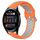 Per Huawei Watch 3 Cinturino in silicone sportivo traforato da 22 mm traforato (arancione + grigio) Per Huawei Watch 3 Cinturino in silicone sportivo traforato da 22 mm traforato (arancione + grigio)