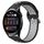 Per Huawei Watch 3 Cinturino in silicone sportivo traforato da 22 mm (nero + grigio) Per Huawei Watch 3 Cinturino in silicone sportivo traforato da 22 mm (nero + grigio)