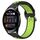 Per Huawei Watch 3 22mm Cinturino sportivo in silicone traspirante traforato (nero + lime) Per Huawei Watch 3 22mm Cinturino sportivo in silicone traspirante traforato (nero + lime)