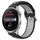 Per Huawei Watch 3 Pro 22mm Cinturino in silicone sportivo traforato traspirante (nero + grigio) Per Huawei Watch 3 Pro 22mm Cinturino in silicone sportivo traforato traspirante (nero + grigio)