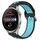 Per Huawei Watch 3 Pro 22mm Cinturino in silicone sportivo traforato traspirante (nero + blu) Per Huawei Watch 3 Pro 22mm Cinturino in silicone sportivo traforato traspirante (nero + blu)