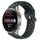 Per Huawei Watch 3 Pro Nuovo cinturino sportivo in silicone traspirante traforato da 22 mm (verde oliva + nero) Per Huawei Watch 3 Pro Nuovo cinturino sportivo in silicone traspirante traforato da 22 mm (verde oliva + nero)