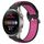 Per Huawei Watch 3 Pro Nuovo cinturino sportivo in silicone traspirante traforato da 22 mm (nero + rosa rossa) Per Huawei Watch 3 Pro Nuovo cinturino sportivo in silicone traspirante traforato da 22 mm (nero + rosa rossa)
