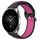 Per Xiaomi Watch S2 46mm 22mm Cinturino sportivo in silicone traspirante traforato (nero + rosa rossa)
