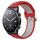Per Xiaomi MI Watch S1 22mm Cinturino in silicone sportivo traspirante traforato (rosso + grigio)