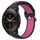 Per Xiaomi MI Watch S1 Pro 22mm Cinturino sportivo in silicone traspirante traforato (nero + rosa rossa)