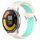 Per Xiaomi MI Watch Color 2 22mm Cinturino in silicone sportivo traspirante traforato (rosa + anatra d'acqua) Per Xiaomi MI Watch Color 2 22mm Cinturino in silicone sportivo traspirante traforato (rosa + anatra d'acqua)