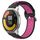 Per Xiaomi MI Watch Color 2 22mm Cinturino in silicone sportivo traforato traspirante (nero + rosa rossa) Per Xiaomi MI Watch Color 2 22mm Cinturino in silicone sportivo traforato traspirante (nero + rosa rossa)