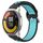 Per Xiaomi MI Watch Color 2 22mm Cinturino in silicone sportivo traspirante traforato (nero + blu) Per Xiaomi MI Watch Color 2 22mm Cinturino in silicone sportivo traspirante traforato (nero + blu)