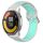 Per Xiaomi MI Watch Color 2 22mm Cinturino in silicone sportivo traforato traspirante (grigio + anatra d'acqua) Per Xiaomi MI Watch Color 2 22mm Cinturino in silicone sportivo traforato traspirante (grigio + anatra d'acqua)