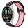 Per Xiaomi MI Watch Sport 22mm Cinturino sportivo in silicone traspirante traforato (nero + rosa) Per Xiaomi MI Watch Sport 22mm Cinturino sportivo in silicone traspirante traforato (nero + rosa)