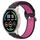 Per Xiaomi MI Watch Sport 22mm Cinturino in silicone sportivo traspirante traforato (nero + rosa rossa) Per Xiaomi MI Watch Sport 22mm Cinturino in silicone sportivo traspirante traforato (nero + rosa rossa)