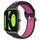 Per Xiaomi Haylou RS4 LS12 Cinturino sportivo in silicone traspirante traforato da 22 mm (nero + rosa rossa) Per Xiaomi Haylou RS4 LS12 Cinturino sportivo in silicone traspirante traforato da 22 mm (nero + rosa rossa)