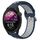 Per Garmin Forerunner 255 22mm cinturino sportivo in silicone traspirante traforato (blu notte + grigio)
