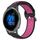 Per Garmin Venu 2 22mm cinturino in silicone sportivo traspirante traforato (nero + rosa rossa) Per Garmin Venu 2 22mm cinturino in silicone sportivo traspirante traforato (nero + rosa rossa)