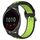 Per Garmin Vivoactive 4 22mm Cinturino in silicone sportivo traforato e traspirante (lime nero) Per Garmin Vivoactive 4 22mm Cinturino in silicone sportivo traforato e traspirante (lime nero)