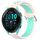 Per Garmin Forerunner 265 Music 22mm Cinturino sportivo in silicone traspirante traforato (rosa + anatra d'acqua)