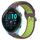 Per Garmin Forerunner 265 Music 22mm Cinturino in silicone sportivo traforato traspirante (viola + lime) Per Garmin Forerunner 265 Music 22mm Cinturino in silicone sportivo traforato traspirante (viola + lime)