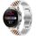 Per Huawei Watch3 Pro New Five Bull Mezzo tondo cinturino in acciaio inossidabile + strumento di rimozione cinturino (argento + oro rosa) Per Huawei Watch3 Pro New Five Bull Mezzo tondo cinturino in acciaio inossidabile + strumento di rimozione cinturino (argento + oro rosa)