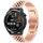 Per Huawei Watch GT Runner Five Bull Cinturino semicircolare in acciaio inossidabile + strumento di rimozione cinturino (oro rosa) Per Huawei Watch GT Runner Five Bull Cinturino semicircolare in acciaio inossidabile + strumento di rimozione cinturino (oro rosa)