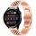 Per Huawei Watch 3/3 Pro Five Bull Cinturino semicircolare in acciaio inossidabile + strumento di rimozione cinturino (oro rosa) Per Huawei Watch 3/3 Pro Five Bull Cinturino semicircolare in acciaio inossidabile + strumento di rimozione cinturino (oro rosa)