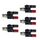 Spina maschio BNC da 5 pezzi a due connettori femmina jack a banana Adattatore RF (nero) Spina maschio BNC da 5 pezzi a due connettori femmina jack a banana Adattatore RF (nero)