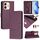 Per vivo Y28 4G Smile Embossing RFID Custodia in pelle per telefono (viola) Per vivo Y28 4G Smile Embossing RFID Custodia in pelle per telefono (viola)