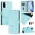 Per vivo Y20 / Y20i / Y20S / Y11S Smile Embossing RFID Custodia in pelle per telefono (verde menta) Per vivo Y20 / Y20i / Y20S / Y11S Smile Embossing RFID Custodia in pelle per telefono (verde menta)