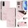 Per vivo Y20A / Y20G / Y12A Smile Embossing RFID Custodia in pelle per telefono (rosa) Per vivo Y20A / Y20G / Y12A Smile Embossing RFID Custodia in pelle per telefono (rosa)