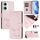 Per vivo Y03 4G Global Smile Embossing RFID Custodia in pelle per telefono (rosa) Per vivo Y03 4G Global Smile Embossing RFID Custodia in pelle per telefono (rosa)