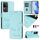 Per vivo V30 5G Global Smile Embossing RFID Custodia in pelle per telefono (verde menta) Per vivo V30 5G Global Smile Embossing RFID Custodia in pelle per telefono (verde menta)