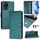 Per vivo Y11 2023 / Y02T Smile Embossing RFID Custodia in pelle per telefono (verde pavone) Per vivo Y11 2023 / Y02T Smile Embossing RFID Custodia in pelle per telefono (verde pavone)