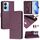 Per vivo Y02S 4G Global Smile Embossing RFID Custodia in pelle per telefono (viola) Per vivo Y02S 4G Global Smile Embossing RFID Custodia in pelle per telefono (viola)